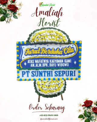 Papan Bunga Duka di Rambang Senuling